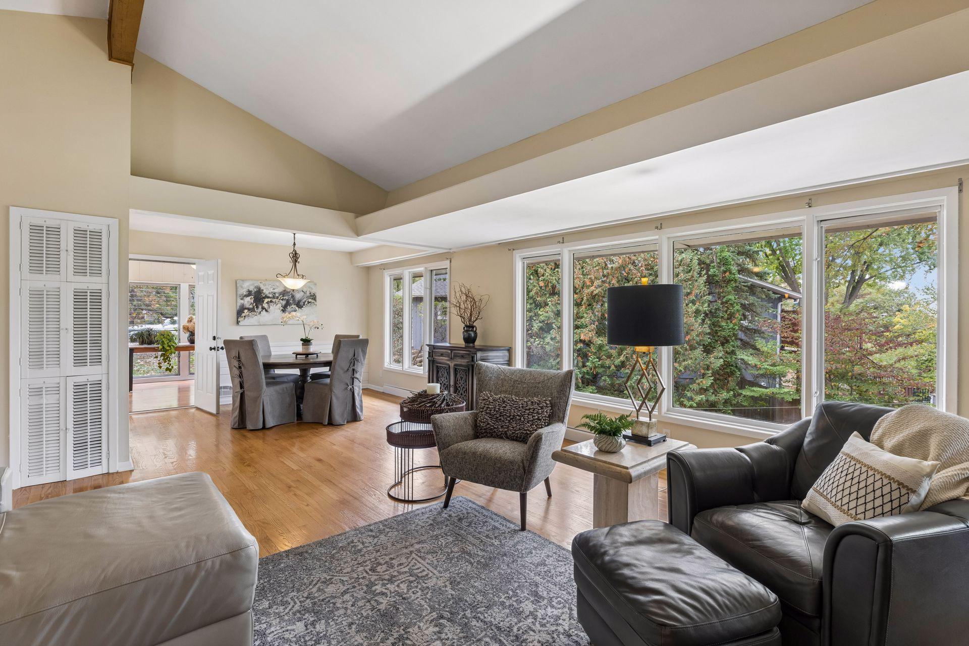 Main level living & dining room