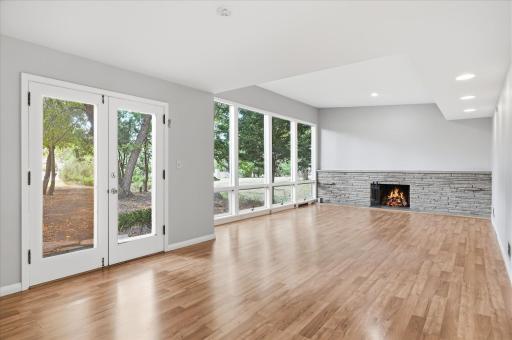 Formal Living Room/Dining Area with Court Yard Access