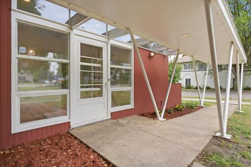 Minnetonka Blvd Covered Portico Entrance (This was the entrance to Dr. Trach's practice)