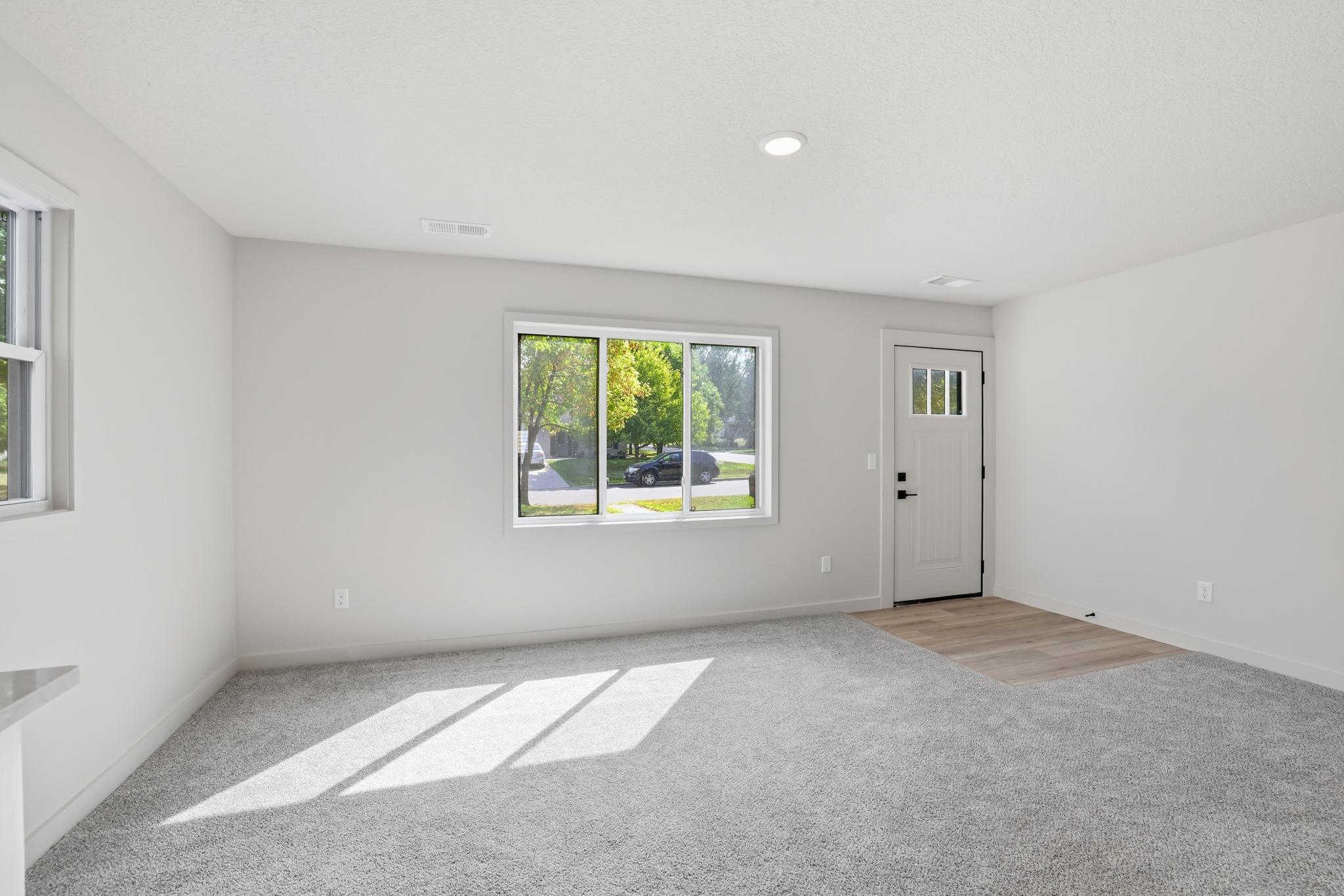 Another angle of the main living space with an East facing window.
