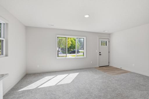 Another angle of the main living space with an East facing window.
