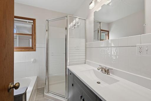 #1 Full bath with separate shower stall.