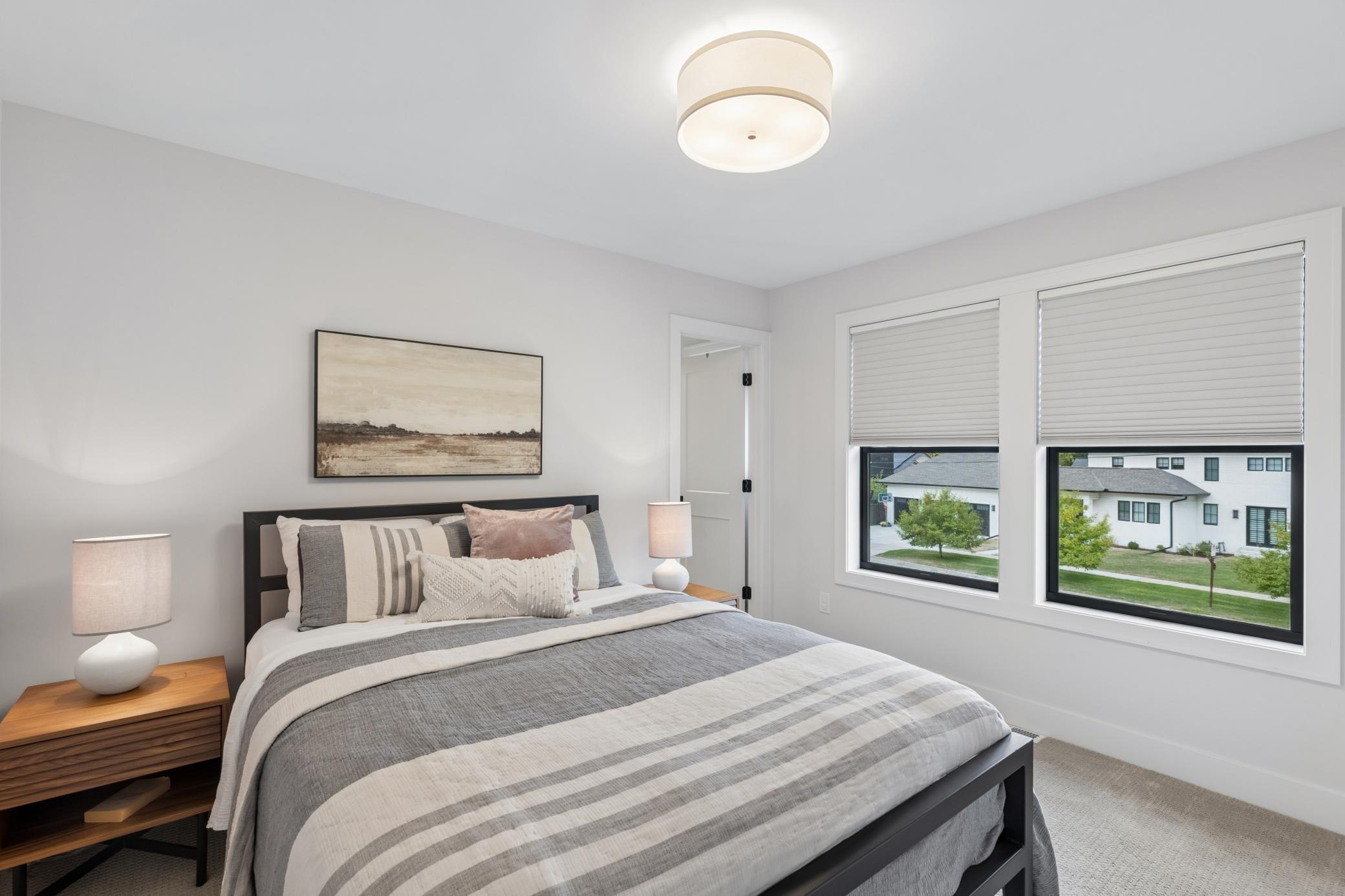 Inviting fourth bedroom with private 3/4 bath.
