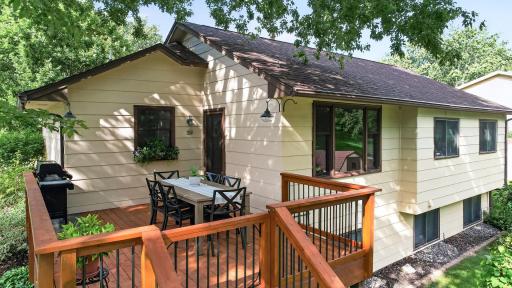 Deck was done in 2016 and recently stained -- very well maintained and great views of the backyard!