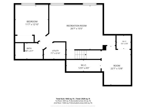 Lower Level -- Floor Plan