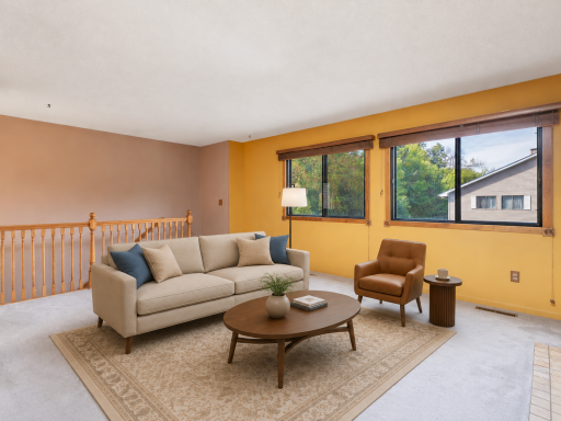 This image has been virtually staged with digitally added furniture and dÃ©cor. Refer to the unstaged photos and in-person showing for the propertyâs actual condition.
