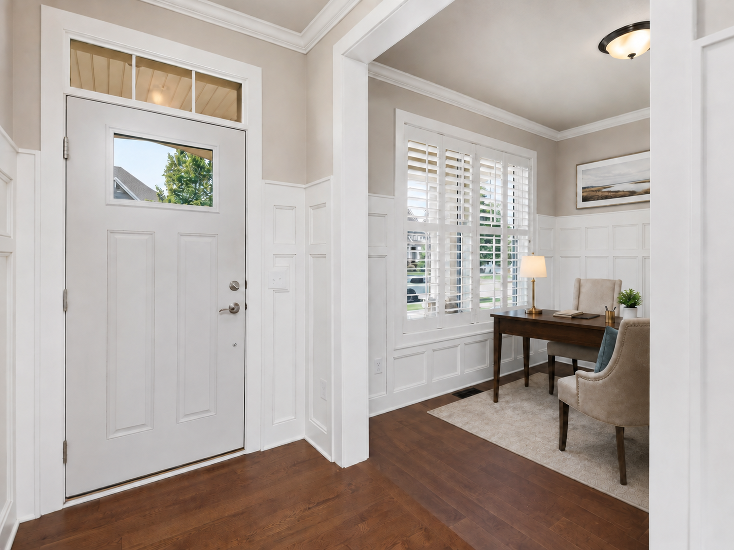 This image has been virtually staged with digitally added furniture and décor. Refer to the unstaged photos and an in-person showing for the property’s actual condition.