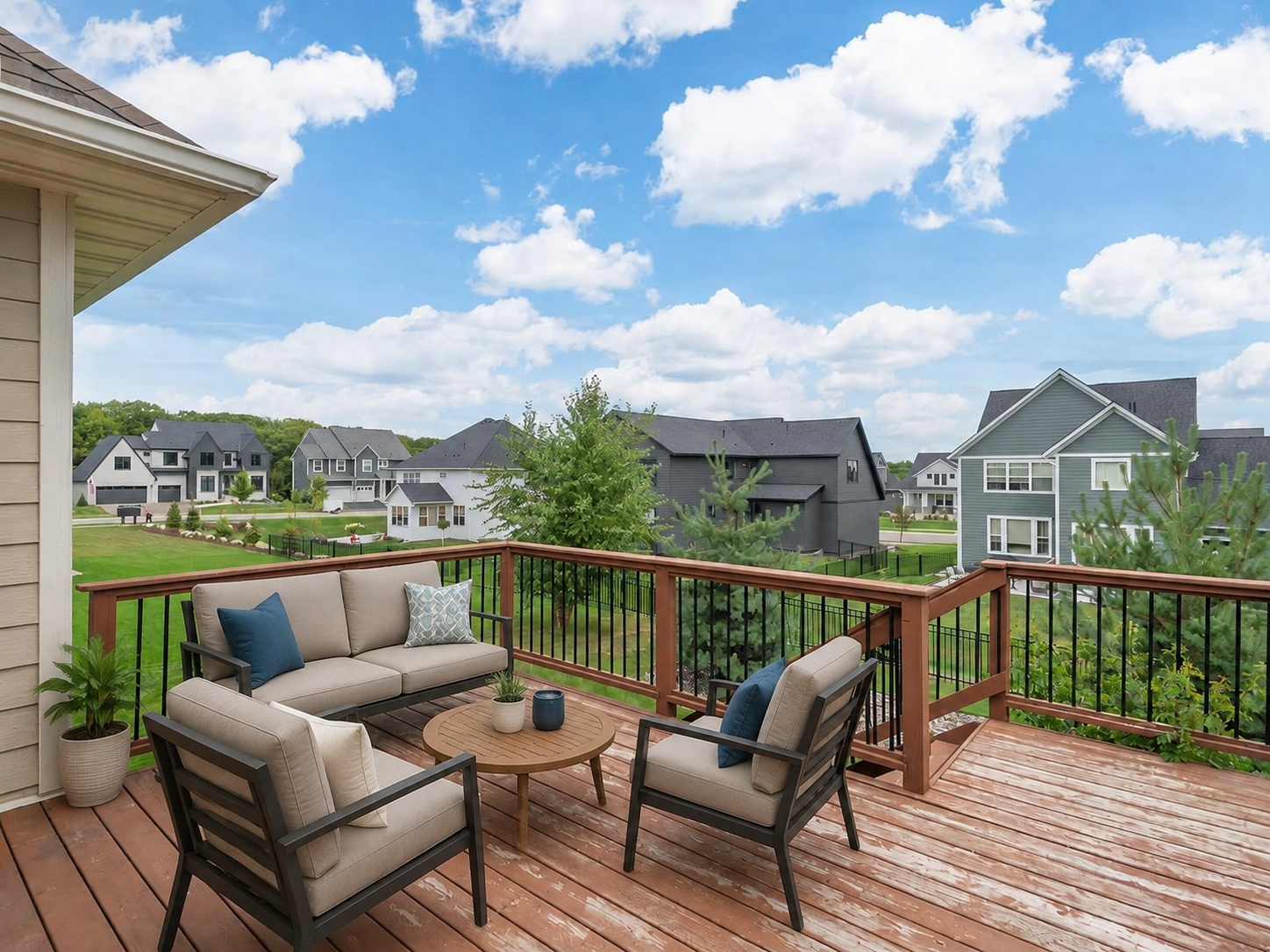 This image has been virtually staged with digitally added furniture and décor. Refer to the unstaged photos and an in-person showing for the property’s actual condition.