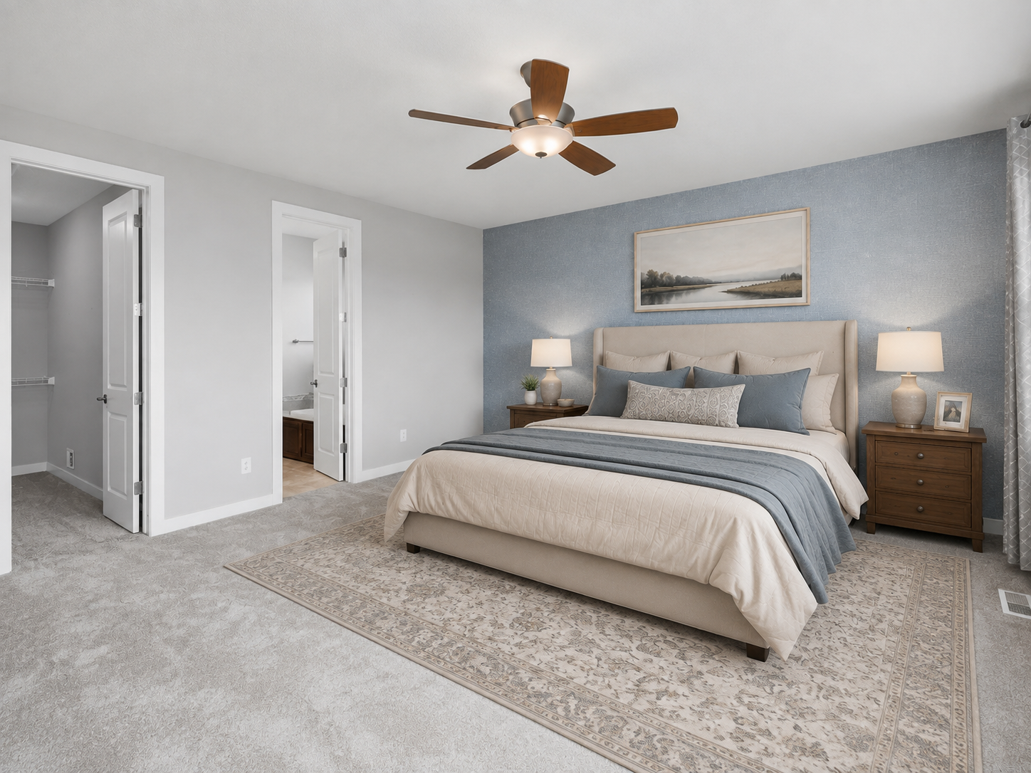 This image has been virtually staged with digitally added furniture and décor. Refer to the unstaged photos and an in-person showing for the property’s actual condition.