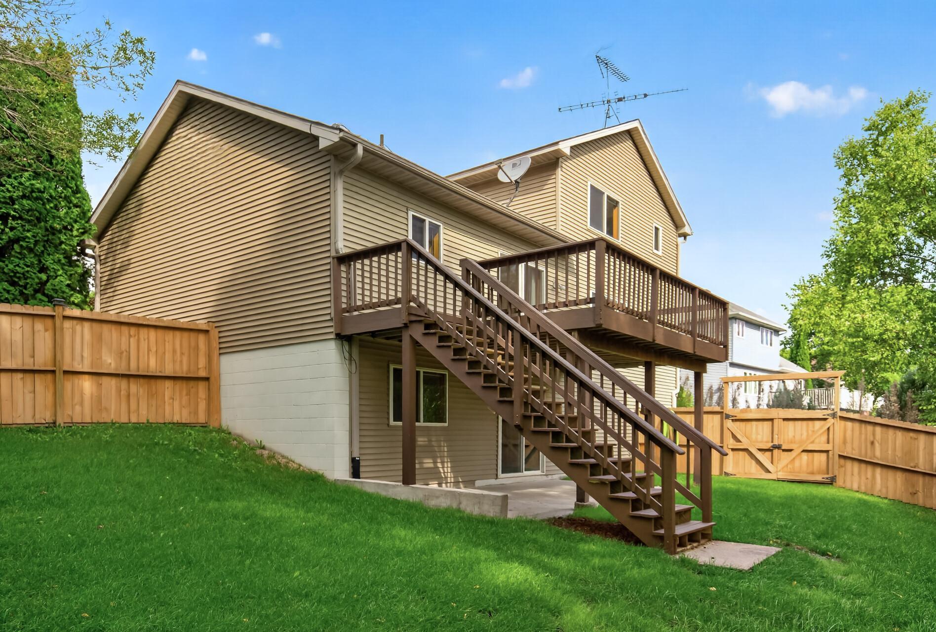 Newly Fenced Backyard & New Walkout Patio!