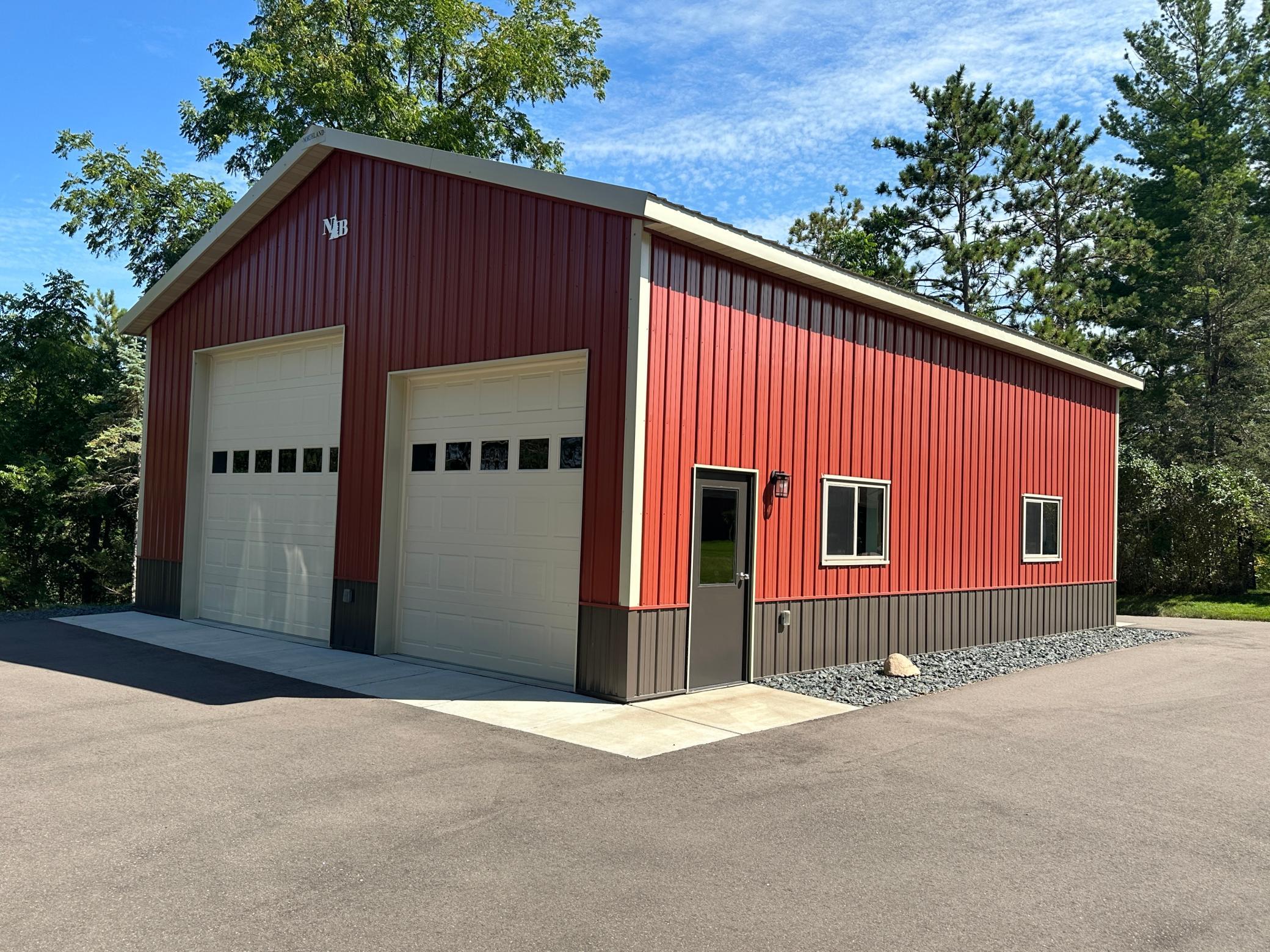 These overhead doors are 12' x 12', 10' x 10', the one in back is 8' x 8'. All doors are high end with high end openers that are jack shaft style.