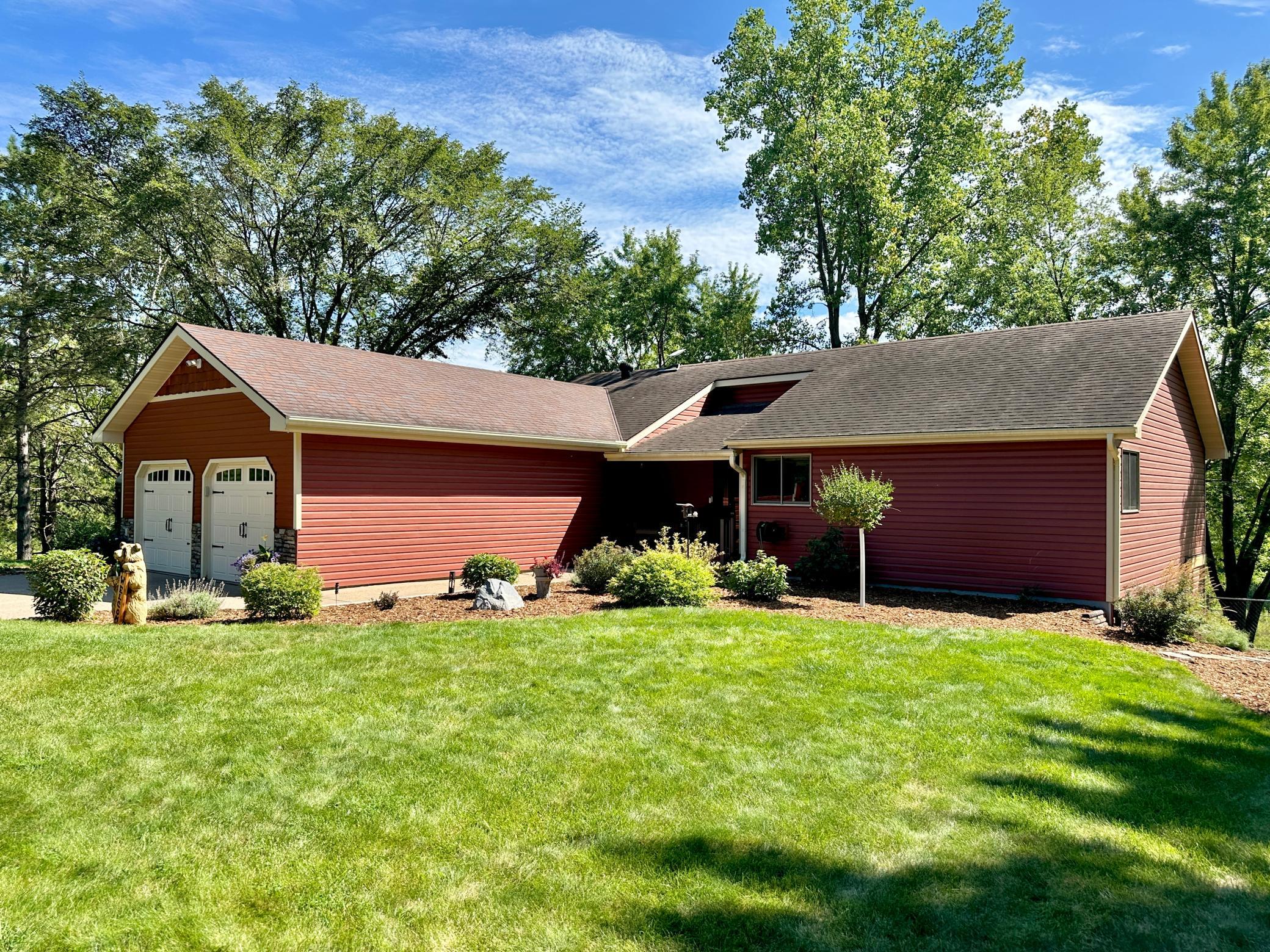 New top of the line garage doors shown here as well as openers.