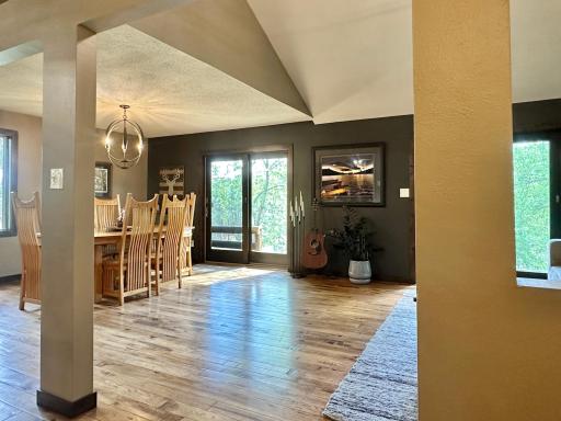 The main level living space is open concept and spacious for entertaining.