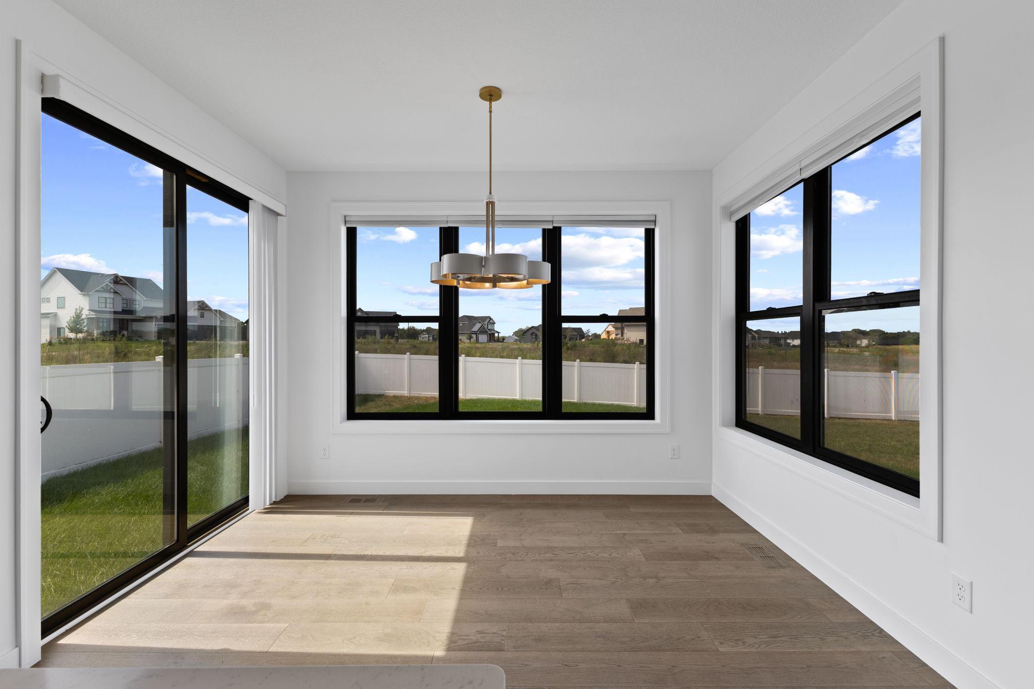 Plenty of space for formal meals and larger gatherings.
