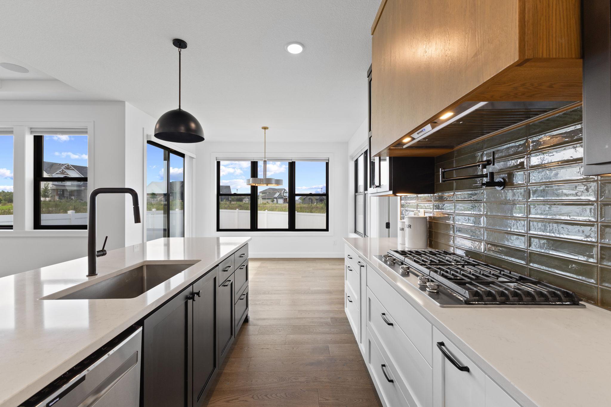 A closer look at the well-appointed kitchen and its quality finishes.