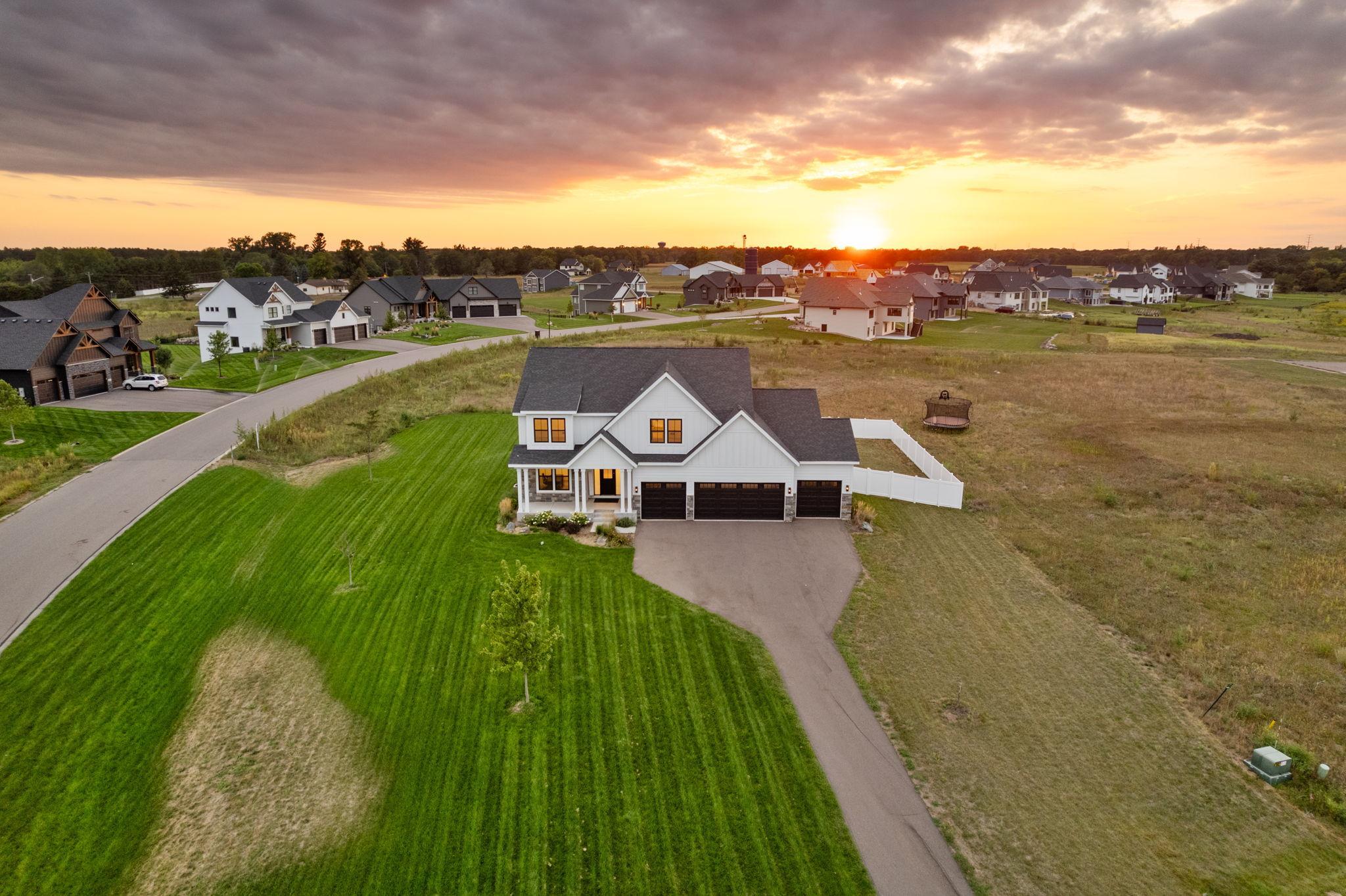 Set on a spacious lot with an abundance of green space to enjoy.