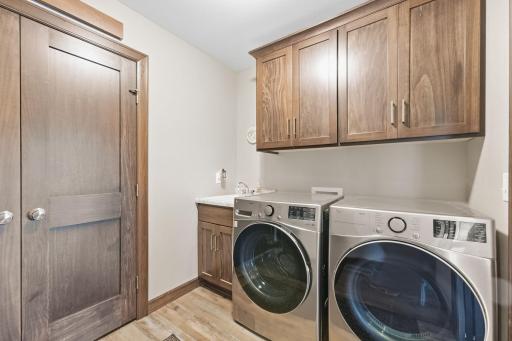 Entry closet and laundry