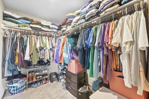 Master walk-in closet