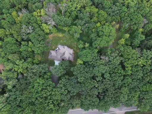 Nestled in the trees for privacy