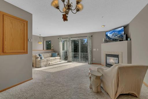 Amazing Views From The Kitchen Into The Living Area Overlooking The Front Yard Views And Fireplace!