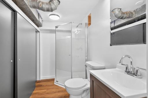 This lower level bathroom is completely updated as well!