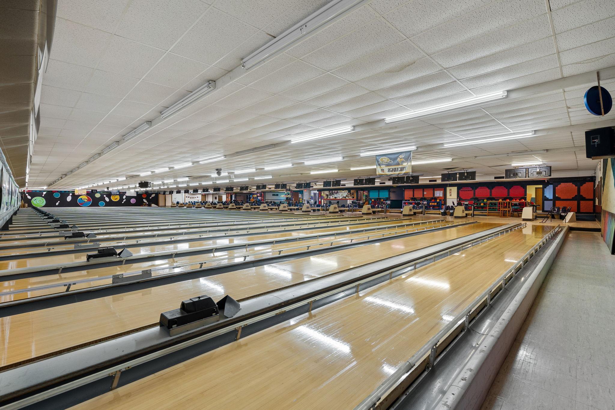 View from entrance to machine area
