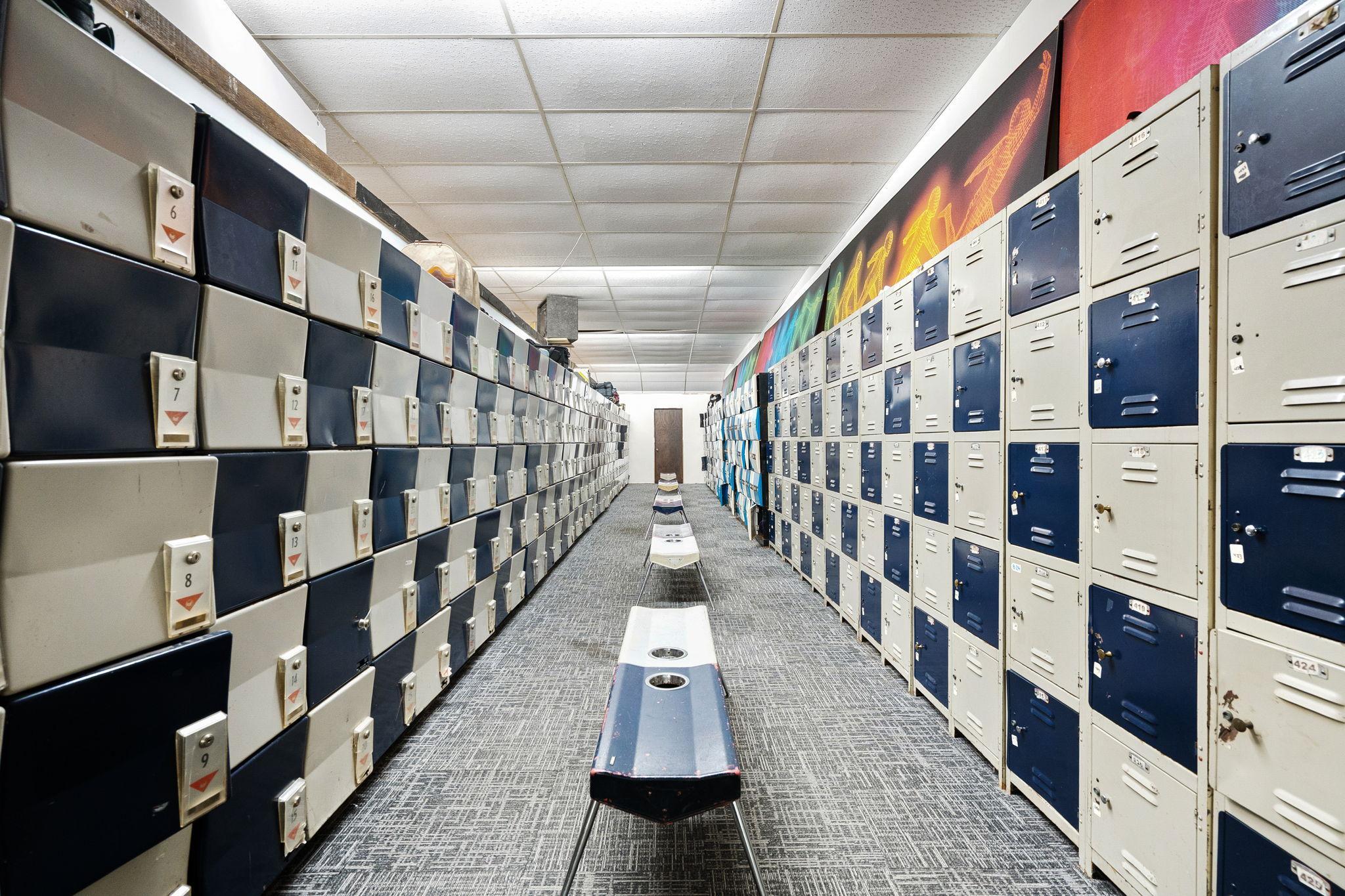 Bowlers locker area