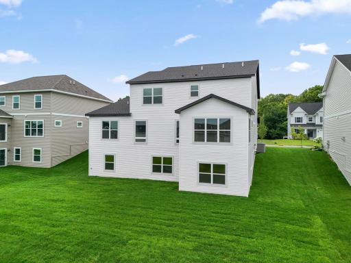 Another view of the beautifully spacious backyard.