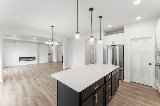 Thoughtfully designed kitchen, with spacious room.