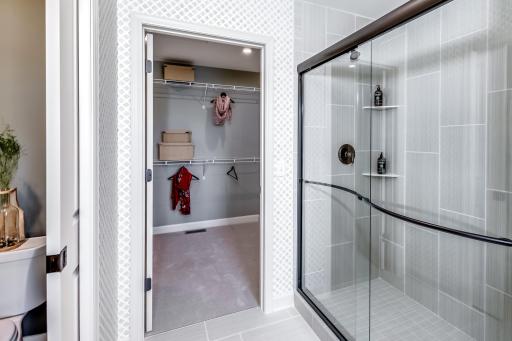 Another view of the stunning owner's bath. (model photo)