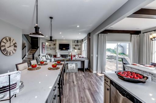 Another view of the morning room that seamlessly connects to the kitchen and family room. (model photo)