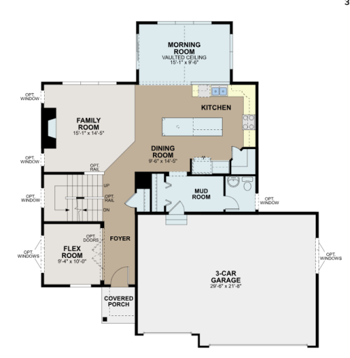 Looking for a home with an open concept design, this home delivers, designed to optimize living and entertaining spaces. (artist rendering)