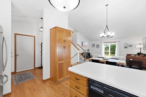 Upon entrance to the home you are greeted by a foyer alongside your kitchen.