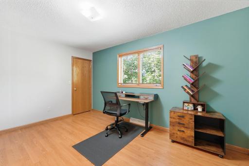 Second upper level bedroom, currently being used as an office.