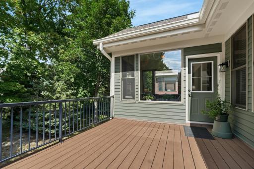 Private and cozy deck awaits its new owners.