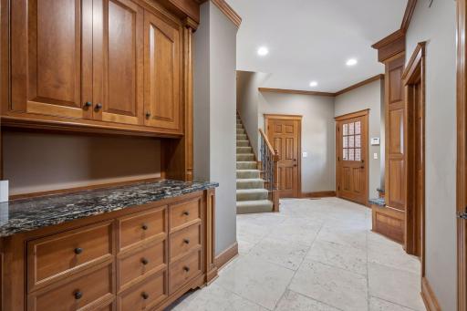 Stairs to private Nanny/Flex area.