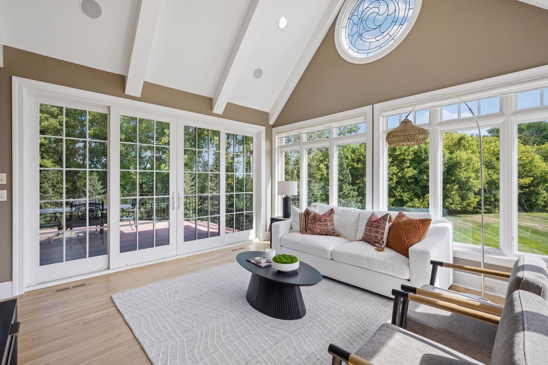 Sunroom located off Kitchen