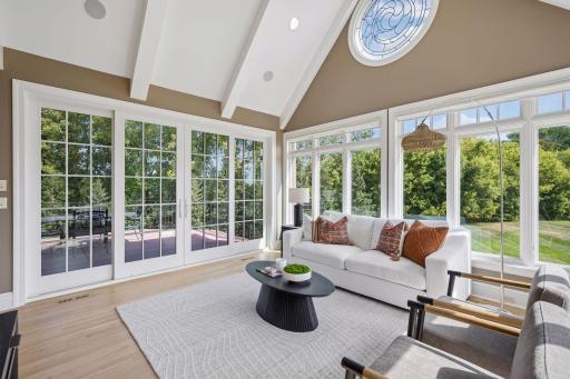 Sunroom located off Kitchen