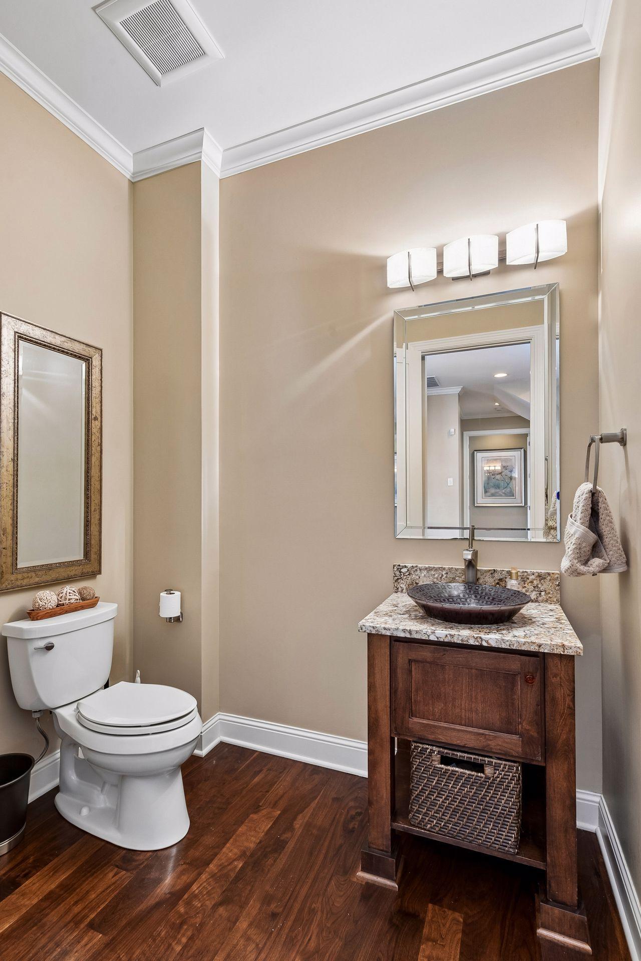 Main floor half bathroom