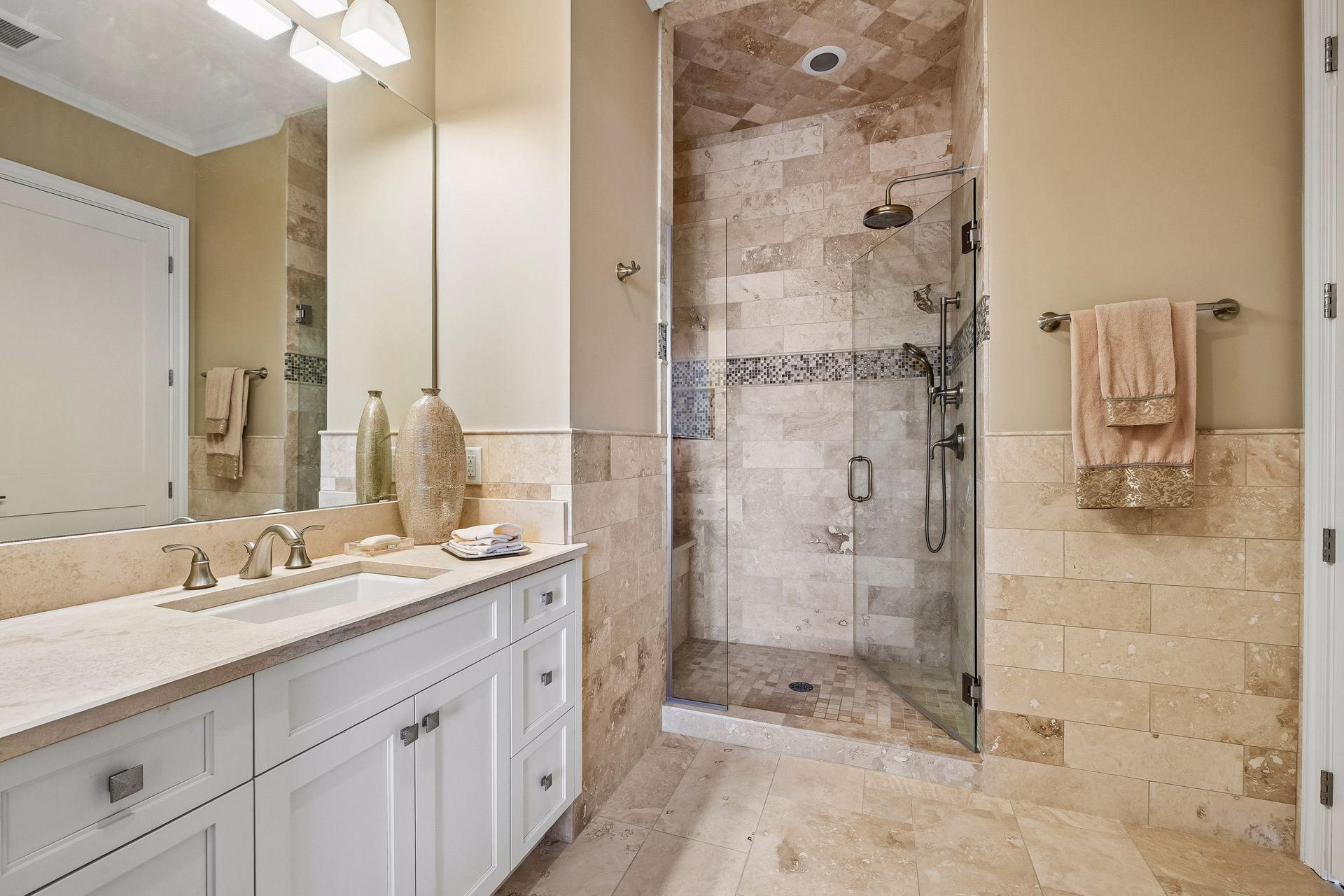 3/4 Bathroom with walk-in shower