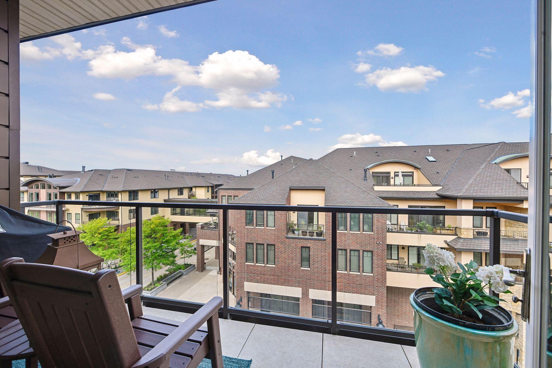 Balcony off the kitchen with west facing views