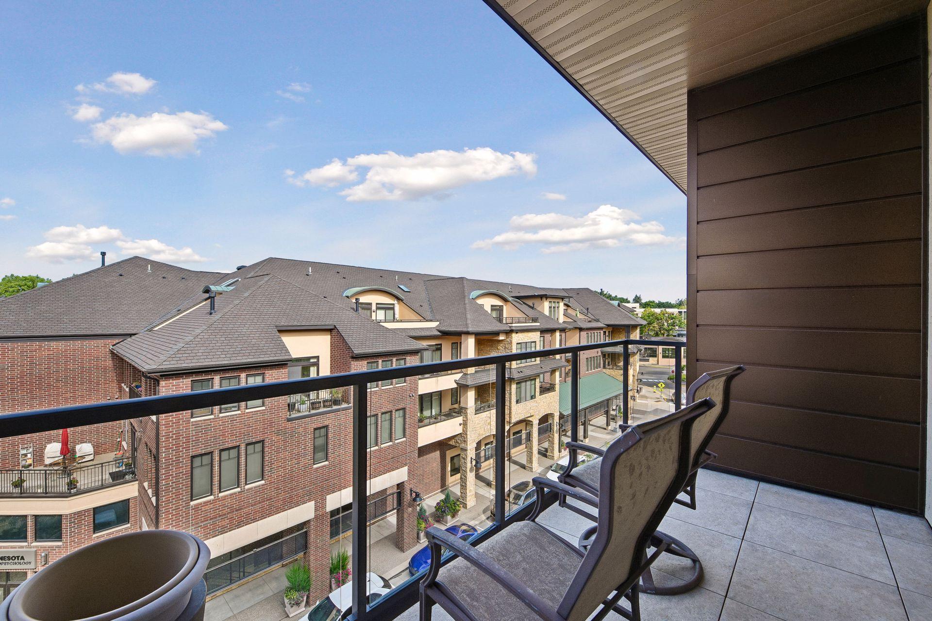 Second balcony off of the primary bedroom with access from the second bedroom as well