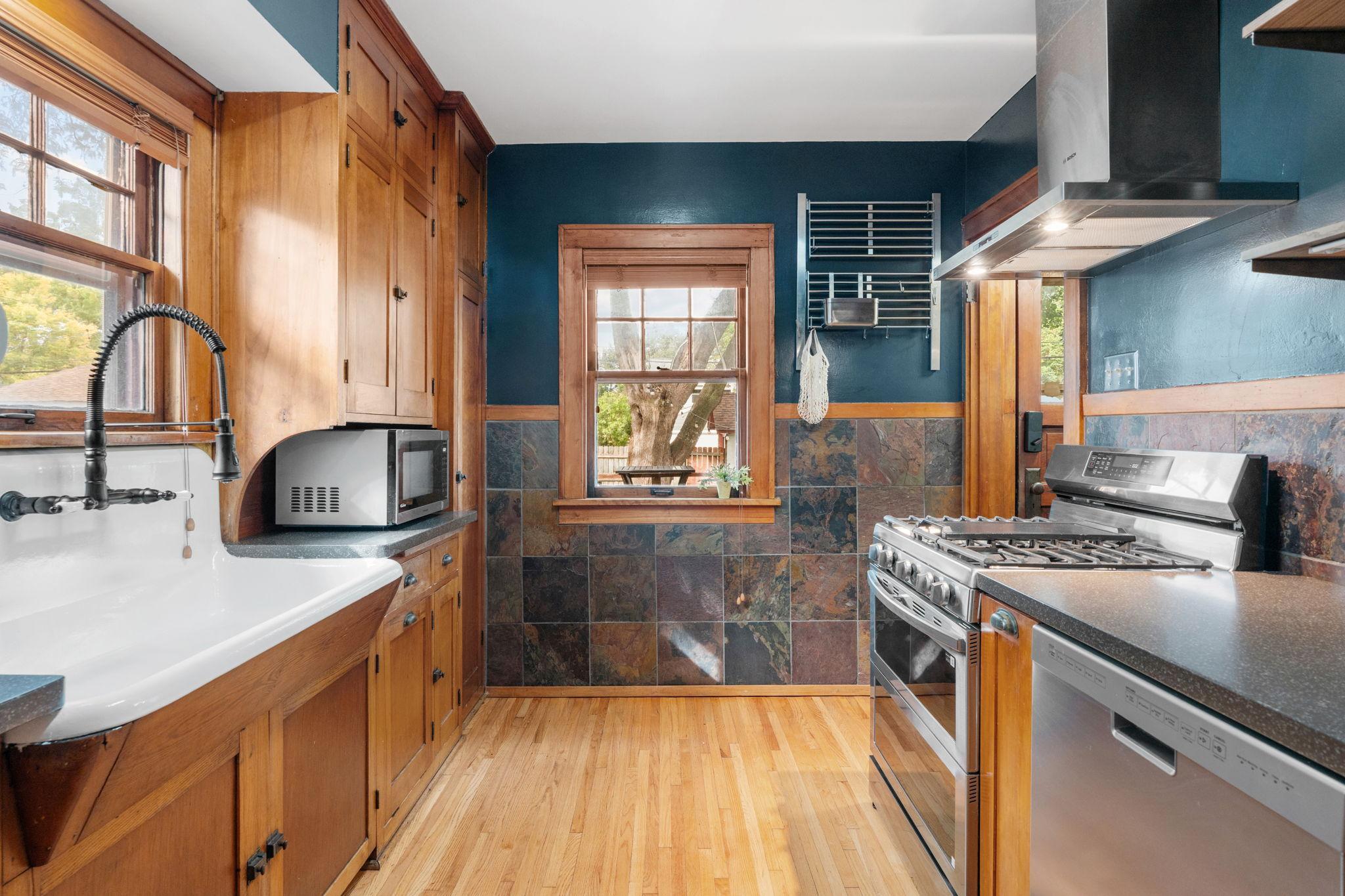 Kitchen with an Abundance of Natural Light