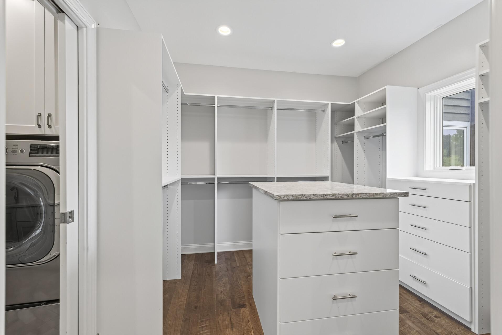 Primary closet