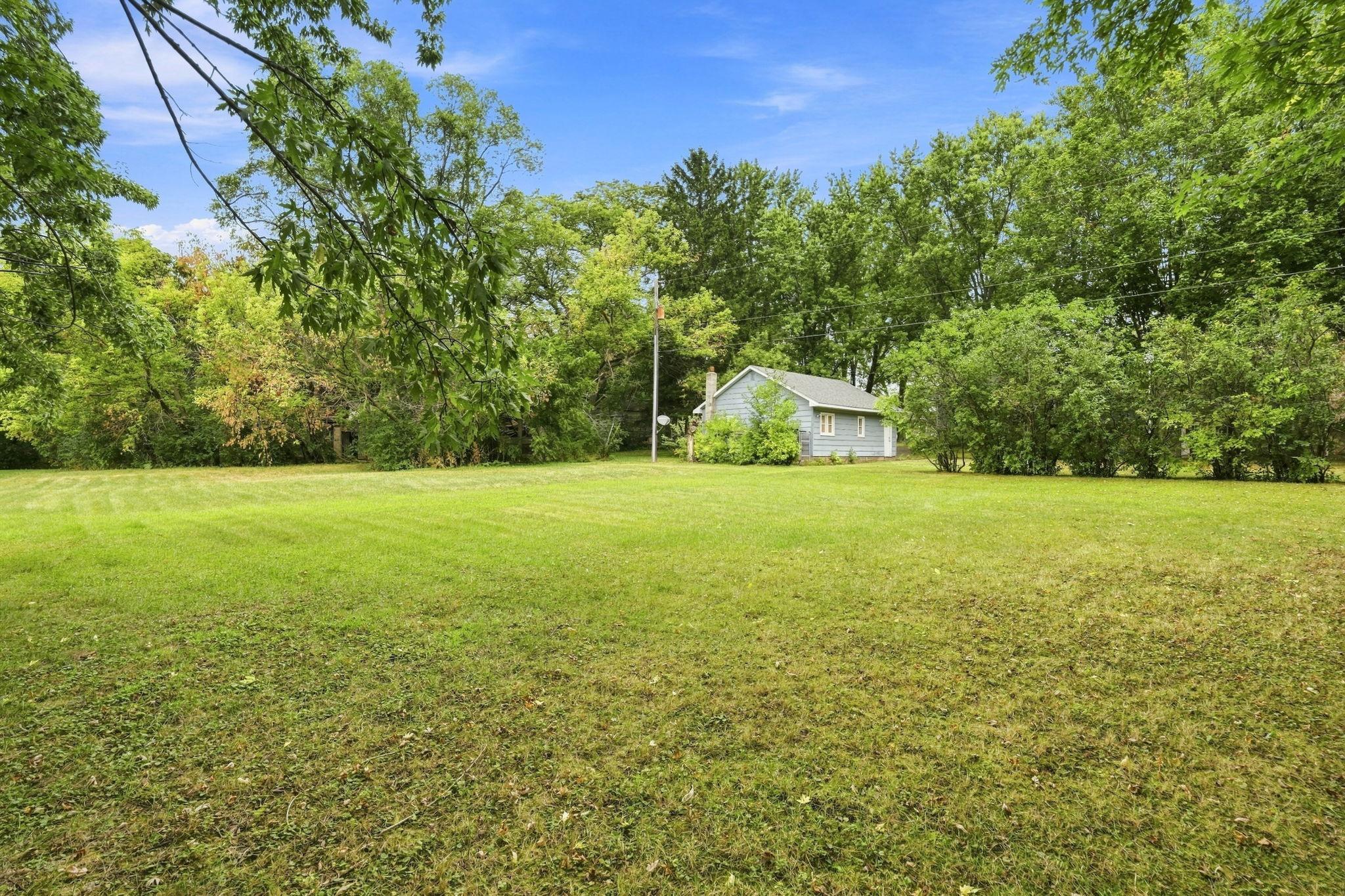 L-Shaped Lot is roughly .88 acres.