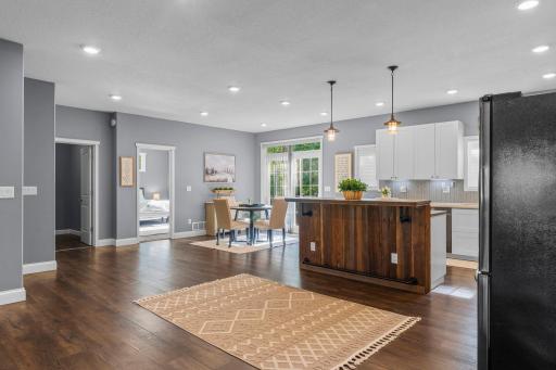 Spacious open floor plan with the ability to pick your informal dining space!