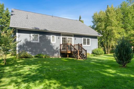Private, wooded backyard creates a peaceful oasis of your own.