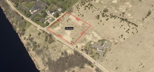 Approximate Lot Outline with Dimensions, land to the east is protected by the Three Rivers Park District