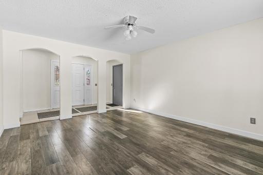 Foyer with entry from garage