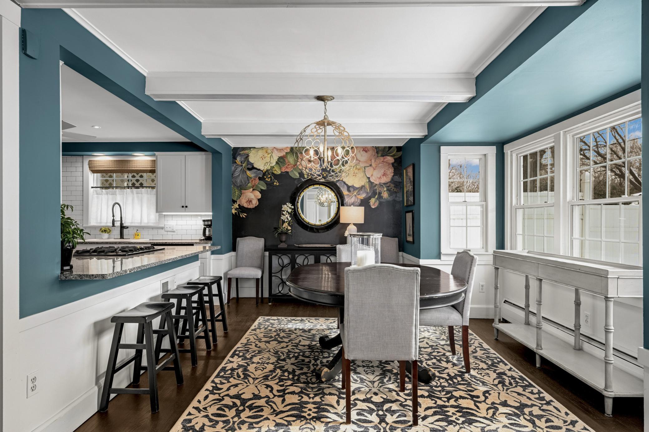 Open dining room